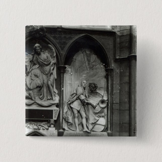 Chapa Cuadrada Monumento a Handel, 1762 (Anverso)