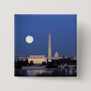 Chapa Cuadrada Monumento a Lincoln, Monumento a Washington, EE. U