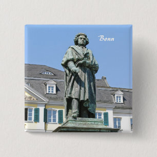 Chapa Cuadrada Monumento a Ludwig van Beethoven en Bonn