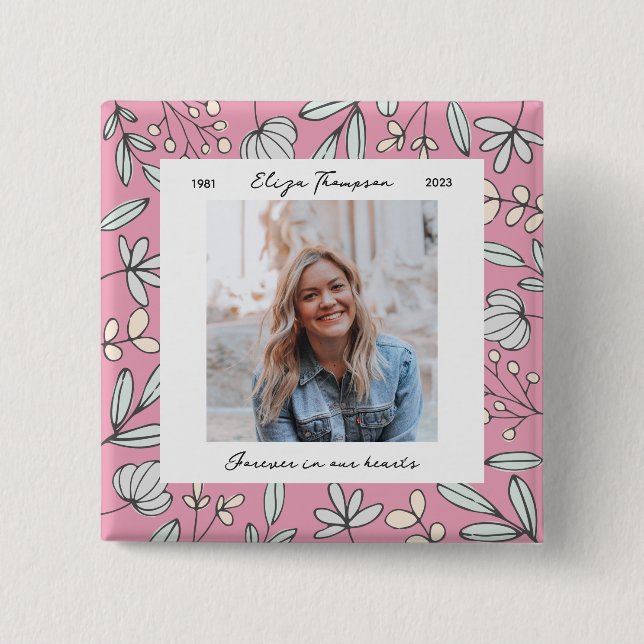 Chapa Cuadrada Monumento al Jardín de Flores (Anverso)