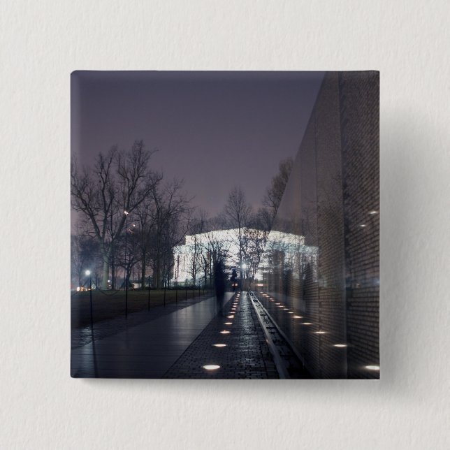 Chapa Cuadrada monumento el Lincoln memorial de los veteranos de (Anverso)