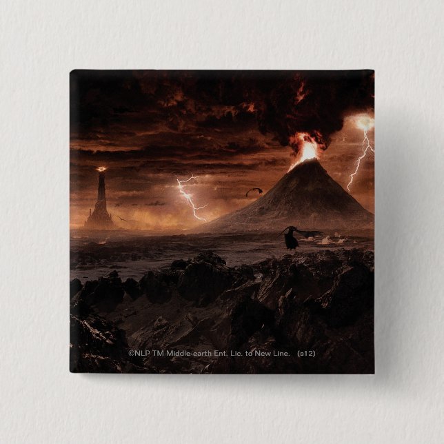 Chapa Cuadrada Mordor Lightning Storm (Anverso)