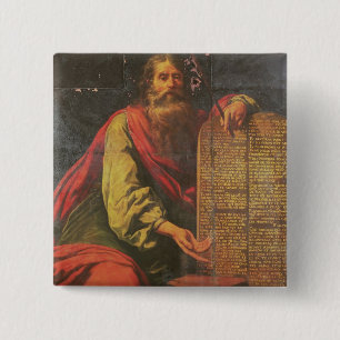 Chapa Cuadrada Moses y las tabletas de la ley