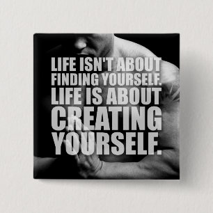 Chapa Cuadrada Motivación de entrenamiento: cree usted mismo