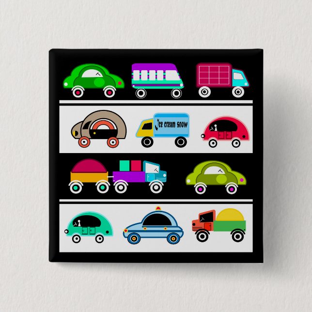 Chapa Cuadrada Motivos para los niños (Anverso)