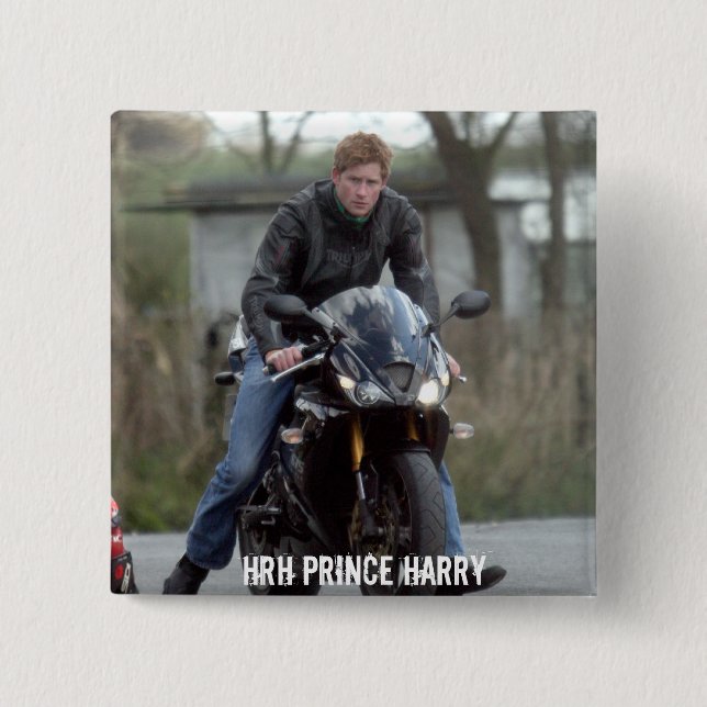 Chapa Cuadrada Moto de HRH Prince Harry (Anverso)