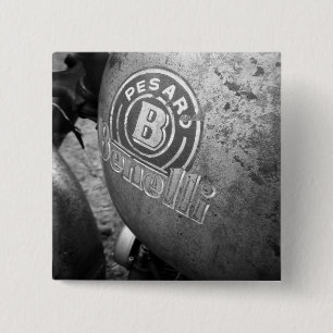 Chapa Cuadrada Motocicleta del vintage de Pesaro Benelli