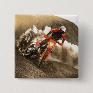 Chapa Cuadrada Motocross Rider