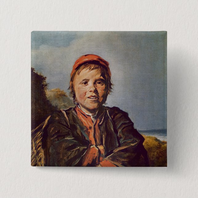 Chapa Cuadrada Muchacho de Fisher (Anverso)