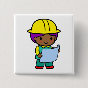Chapa Cuadrada Muchacho del arquitecto