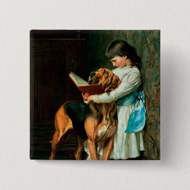 Chapa Cuadrada Muchacho travieso o educación obligatoria (Anverso)