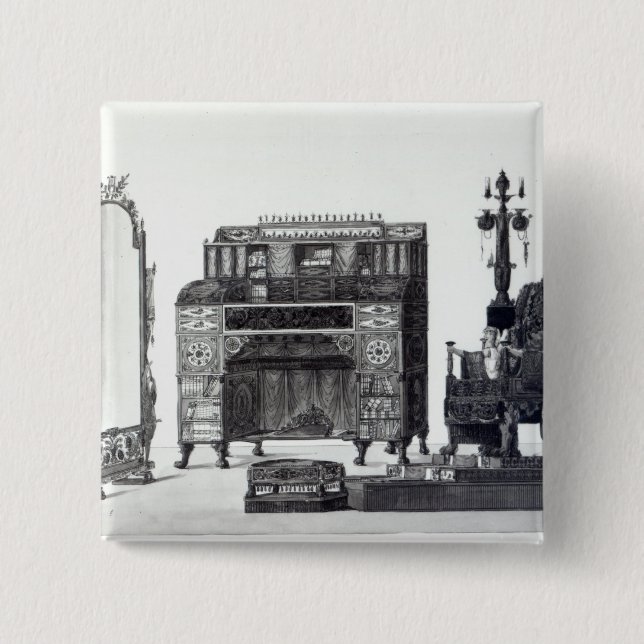 Chapa Cuadrada Muebles en el estilo griego (Anverso)