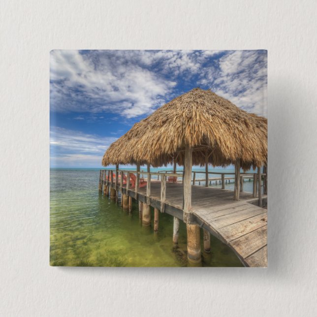 Chapa Cuadrada Muelle del Caribe (Anverso)