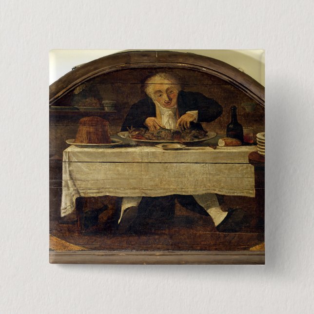 Chapa Cuadrada Muestra de la tienda del Au Gourmand', para (Anverso)