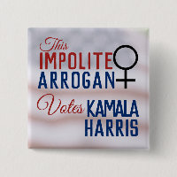 Mujer Arrogante Descortés Vota Biden Harris