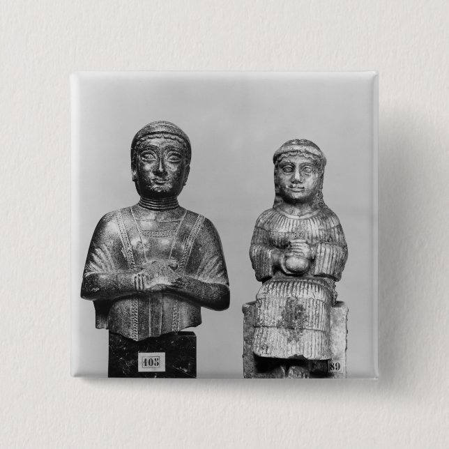 Chapa Cuadrada Mujer con el mantón (Anverso)