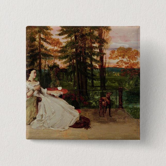 Chapa Cuadrada Mujer de Francfort, 1858 (Anverso)
