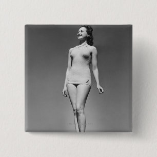 Chapa Cuadrada Mujer en traje de baño