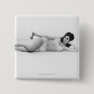 Chapa Cuadrada Mujer en traje de baño