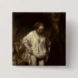 Chapa Cuadrada Mujer que se baña en una corriente, 1654