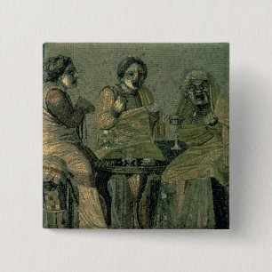 Chapa Cuadrada Mujer sabia y sus pacientes, del chalet Cicero