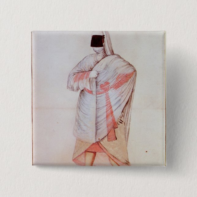 Chapa Cuadrada Mujer turca (Anverso)