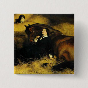 Chapa Cuadrada Mujer y caballo