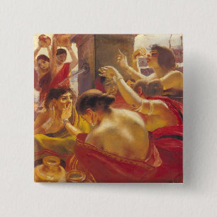 Chapa Cuadrada Mujeres de Madura en una fuente