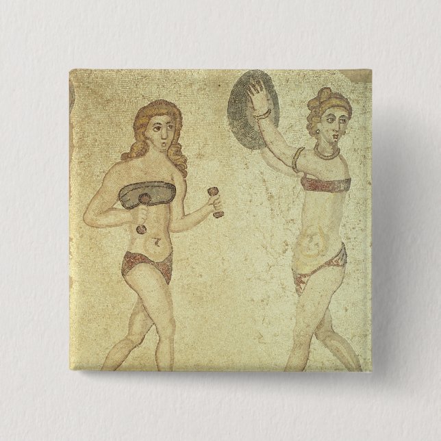 Chapa Cuadrada Mujeres en los 'bikinis (Anverso)