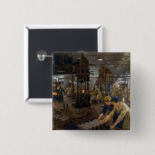 Chapa Cuadrada Mujeres trabajando en una fábrica de municiones en