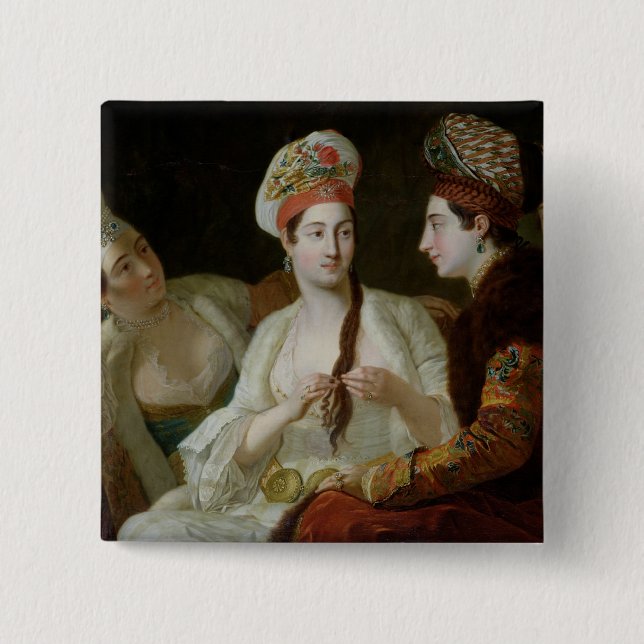 Chapa Cuadrada Mujeres turcas (Anverso)
