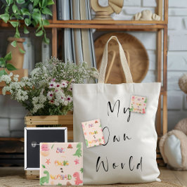 Chapa cuadrada | Mundo de los dinosaurios pequeños