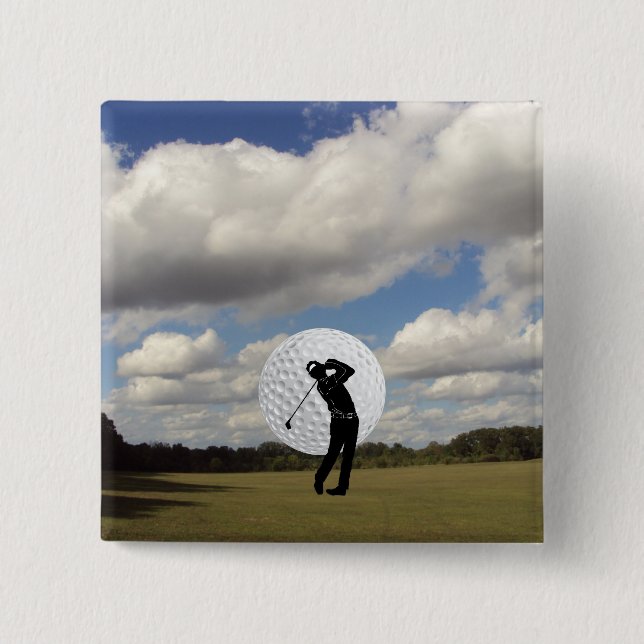 Chapa Cuadrada Mundo del golf (Anverso)