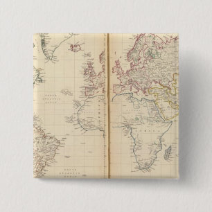 Chapa Cuadrada Mundo, proyección de Mercator 2