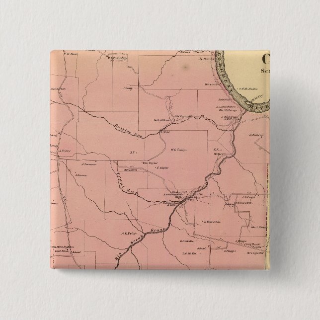 Chapa Cuadrada Municipio de Clinton (Anverso)