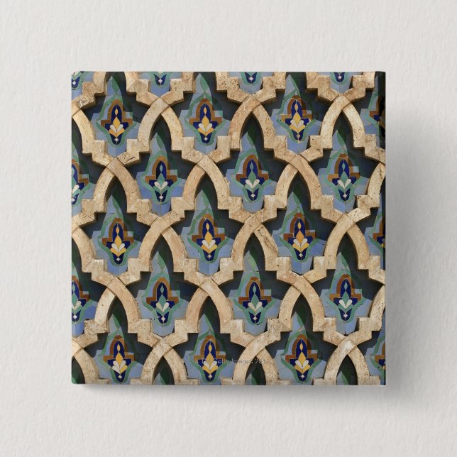 Chapa Cuadrada Muro de los Mosaicos, Mezquita Hassan II-Casablanc (Anverso)