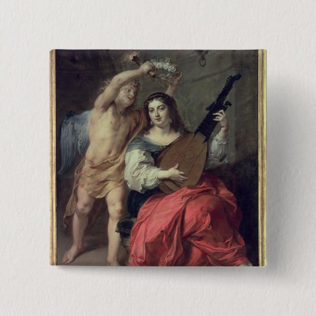 Chapa Cuadrada Música y amor, 1652 (Anverso)
