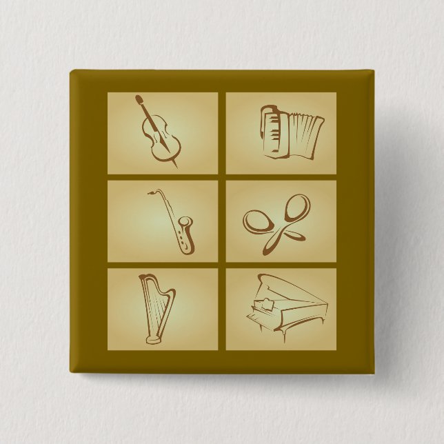 Chapa Cuadrada Musical Instruments Sketch (Anverso)