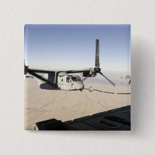 Chapa Cuadrada MV-22 Osprey reabastece el vuelo intermedio