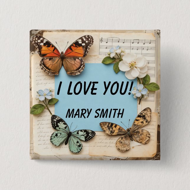 Chapa Cuadrada My Scrapbook  (Anverso)