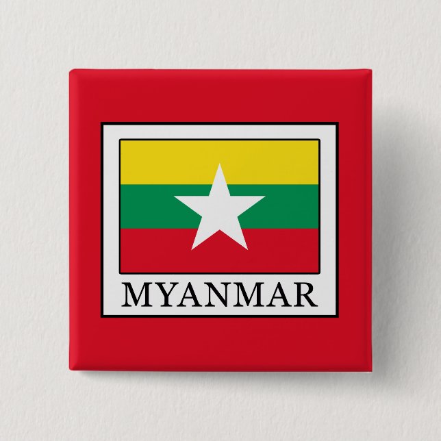 Chapa Cuadrada Myanmar (Anverso)