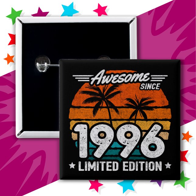 Chapa Cuadrada Nacido en 1996 Edición Limitada Retro Awesome Desd (Subido por el creador)