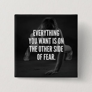 Chapa Cuadrada NADA DE MIEDO - Motivación del entrenamiento femen