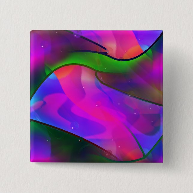 Chapa Cuadrada Nadando con delfines (Anverso)