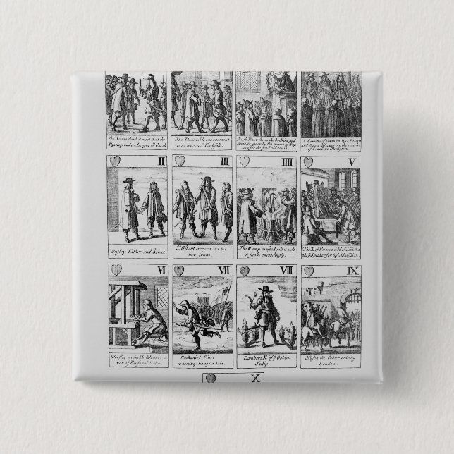 Chapa Cuadrada Naipes (Anverso)