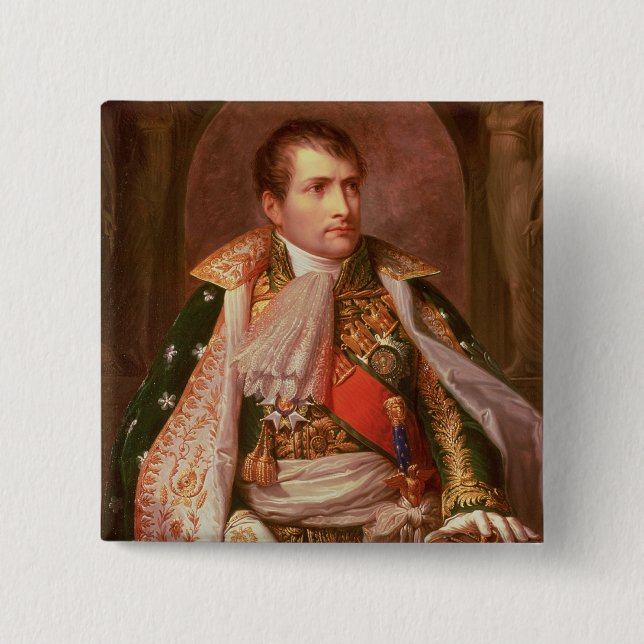 Chapa Cuadrada Napoleon Bonaparte (1769-1821), como rey de (Anverso)