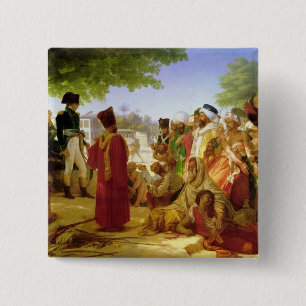 Chapa Cuadrada Napoleon Bonaparte Pardoning los rebeldes