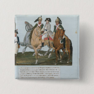 Chapa Cuadrada Napoleon Bonaparte y el centinela de Varsovian