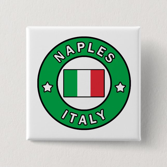 Chapa Cuadrada Nápoles Italia (Anverso)