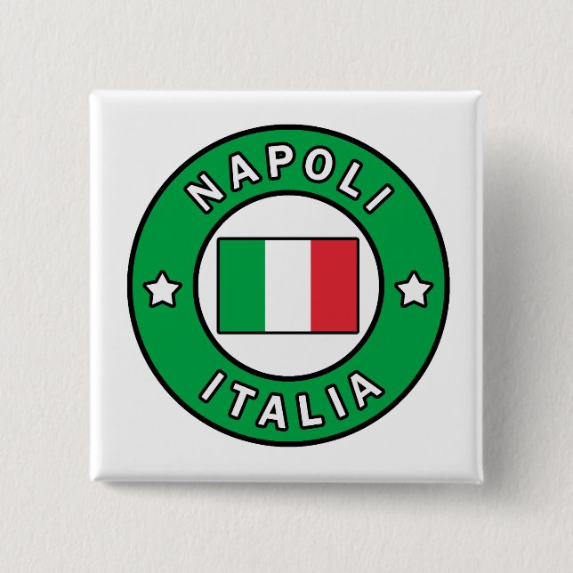 Chapa Cuadrada Napoli Italia (Anverso)